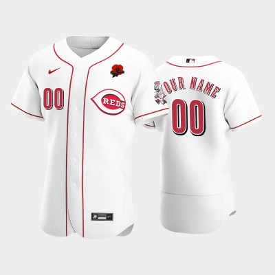 Cincinnati Reds Custom Men's Nike Authentic 2021 Memorial Day MLB Jersey White